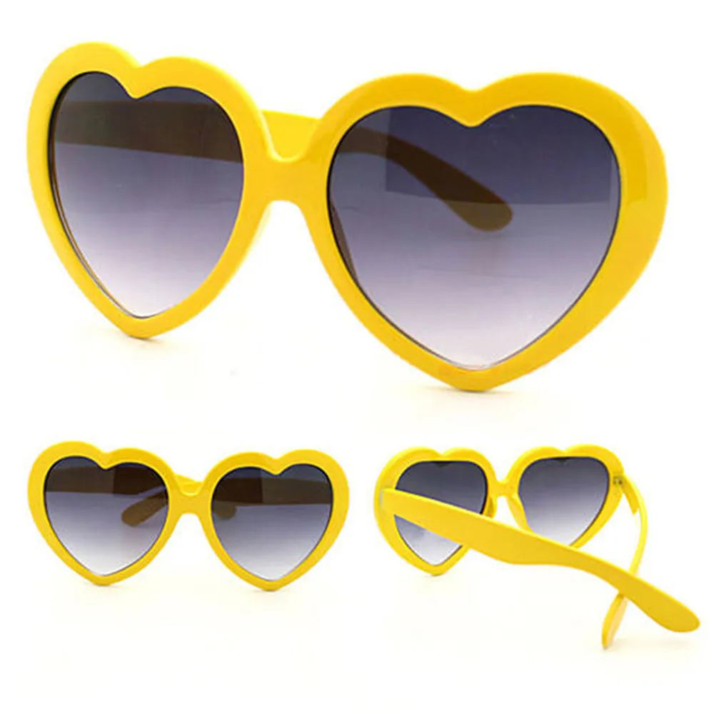 Love Heart Shaped Sunglasses Women Men Big Frame Fashion Love Sun Glasses UV400 Protection Unisex Eyewear Shade Goggles