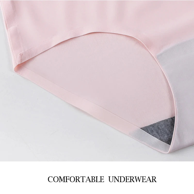 Women's underwear Ice silk cotton antibacterial  briefs  lingerie female casual Girls panties ladies underpants Plus-size XXL