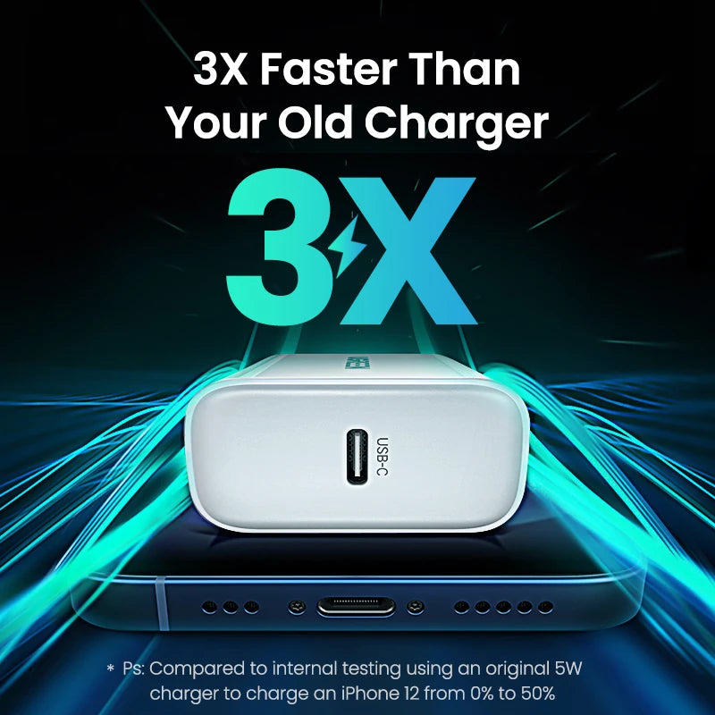 UGREEN Quick Charge 4.0 3.0 QC PD Charger 20W QC4.0 QC3.0 USB Type C Fast Charger for iPhone 16 15 14 Pro Xiaomi Phone PDCharger