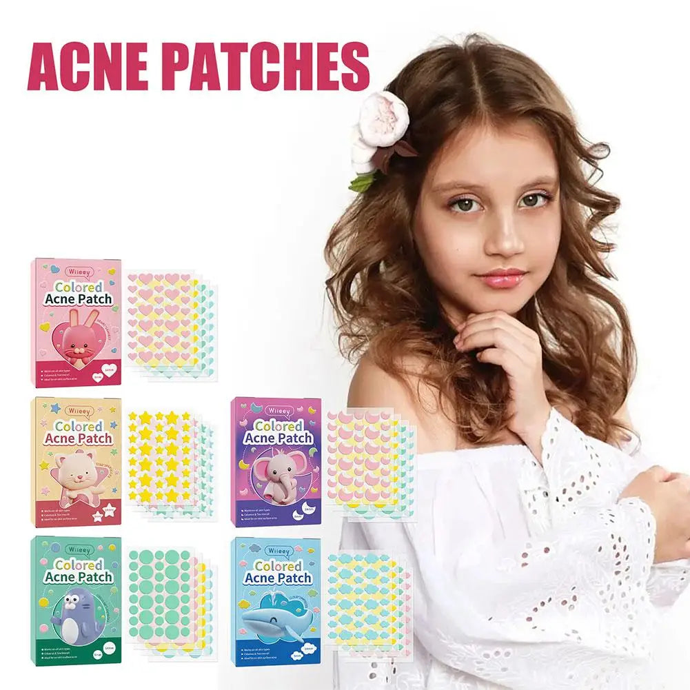 144PCS Star Pimple Patch Acne Colorful Invisible Acne Removal Skin Care Stickers Concealer Face Spot Beauty Makeup Tools