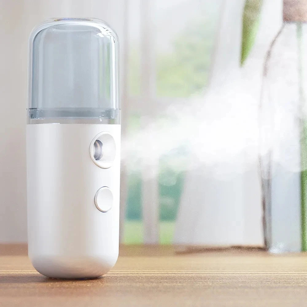 USB Portable 30ml Mini Nano Mist Sprayer Face Spray Facial Steamer Moisturizing Air Humidifier Skin Care Beauty Instruments