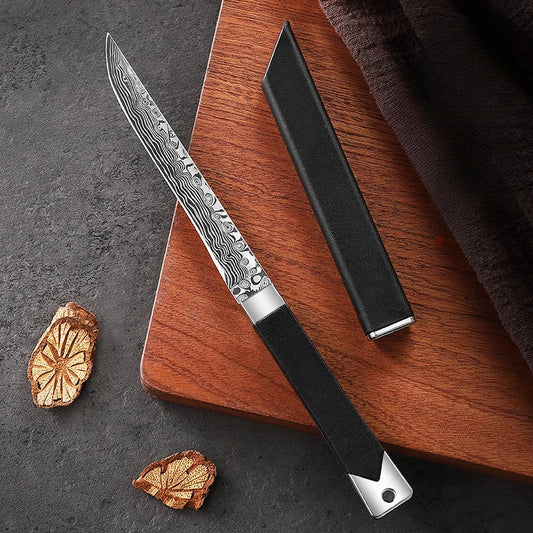 1/2pc Silver Grain High-Grade Meat Eating Knife, Kitchen Meat Cutter, Home Fruit Knife,Barbecue Knife C0