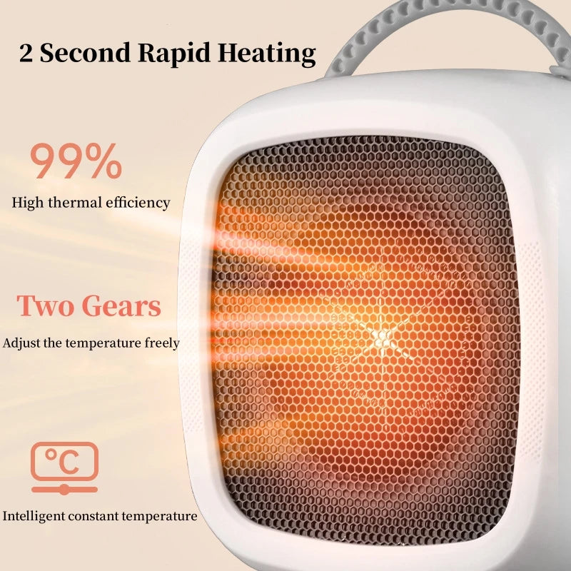 Xiaomi Heater  Portable Small Space 500W Heater Fast Heating Lightweight Desktop Warm Air Heater Indoor Office Household