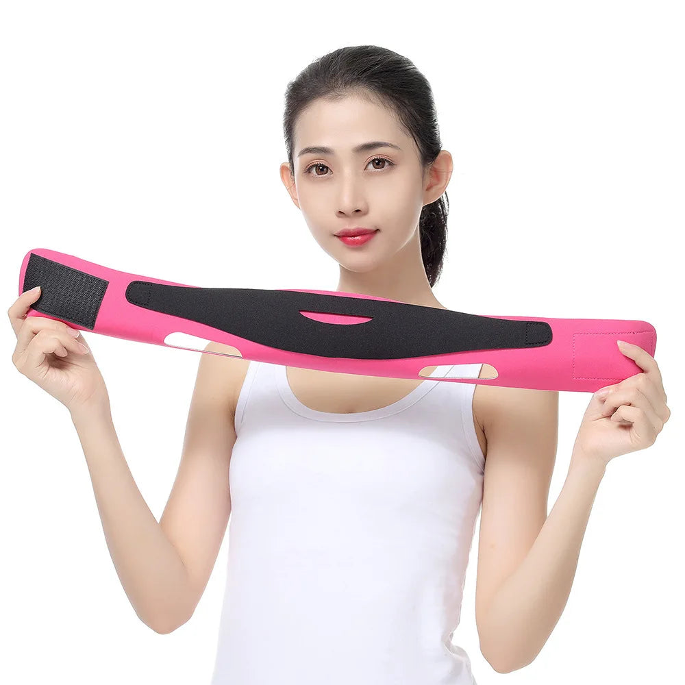 Women Slimming Chin Cheek Slim Lift Up Mask V Face Line Belt Anti Wrinkle Strap Band Facial Beauty Tool Face Slimming Bandage