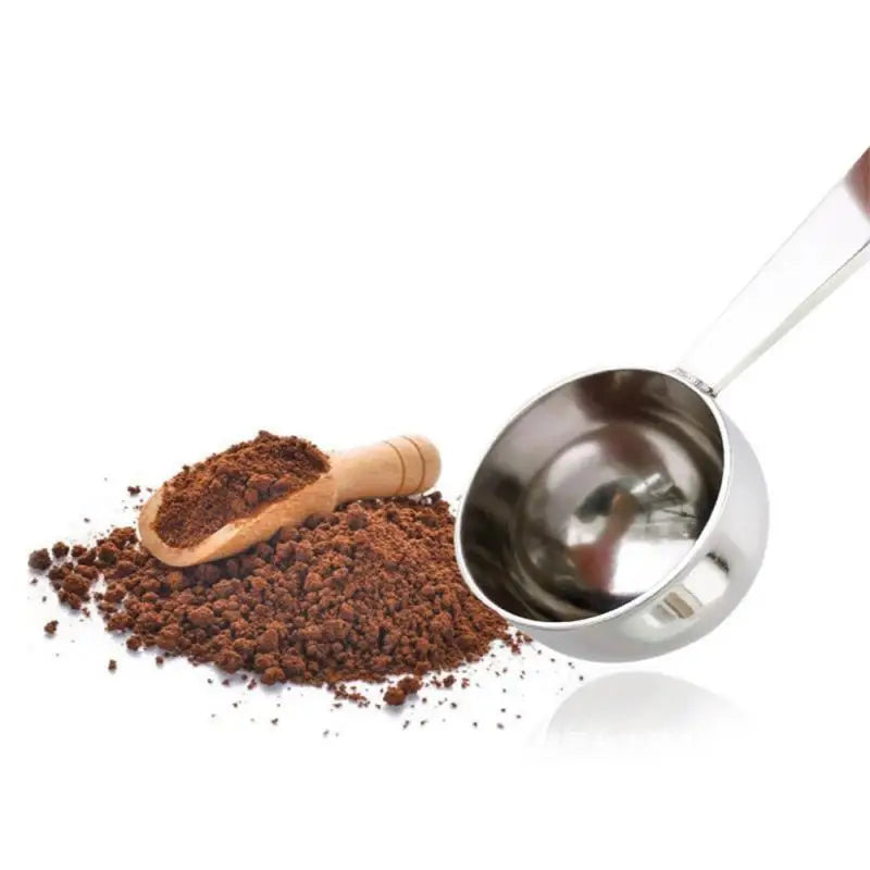 Stainless Steel Stand Coffee Tamper Spoon 2 In 1 Coffee Scoop Portable Coffee Powder Measuring Scoops Coffeeware Accessories