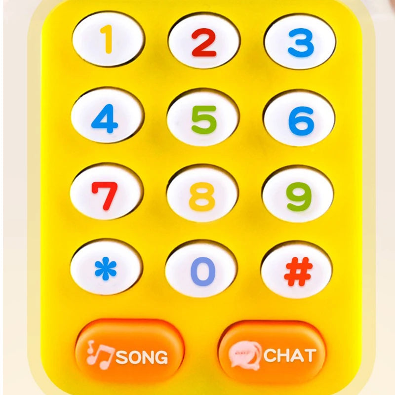 Baby Phone Toys Children's Musical Electronic Mobile Phone With Sound Light Game Educational Kids 18 Months Brithday Gifts