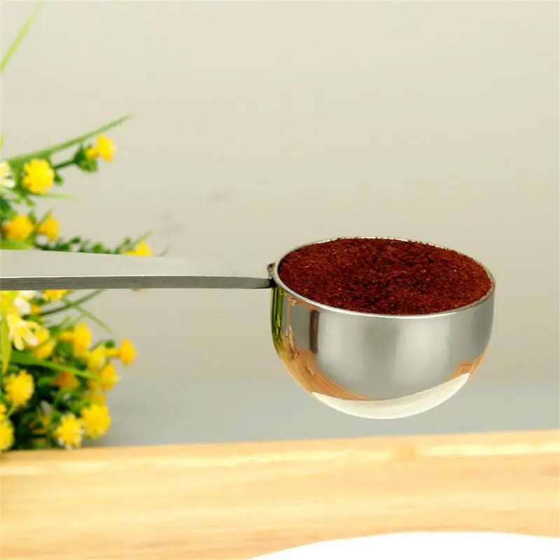 Stainless Steel Stand Coffee Tamper Spoon 2 In 1 Coffee Scoop Portable Coffee Powder Measuring Scoops Coffeeware Accessories