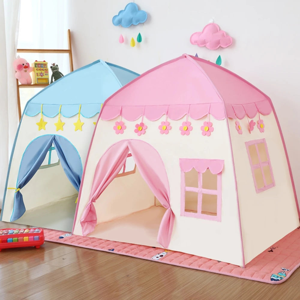 Children's Tent Indoor Outdoor Games Garden Tipi Princess Castle Folding Cubby Toys Tents Enfant Room House Teepee Playhouse