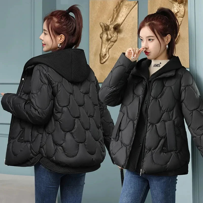 Winter Women Jacket Parkas Coat 2023 New Thick Warm Padded Coat Female Winter Outwear Loose Jacket Parkas Snow Wear Outwear