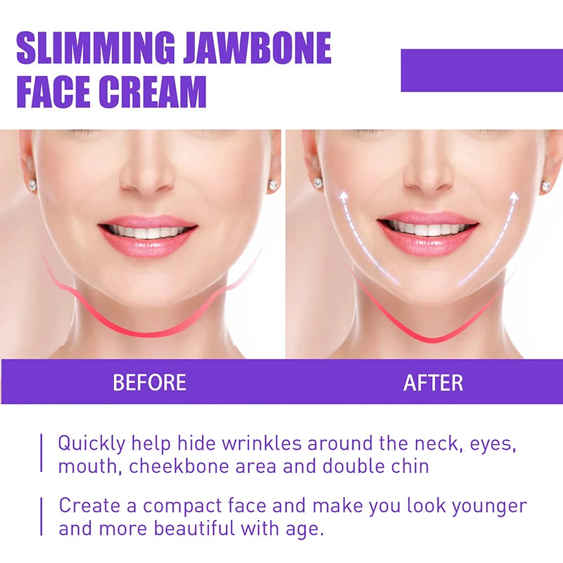 V Face Slimming Cream Enzyme Massage Cream Firm Face Lift To Remove Masseter Double Chin To Lighten Neck Line Fat Burning Cream