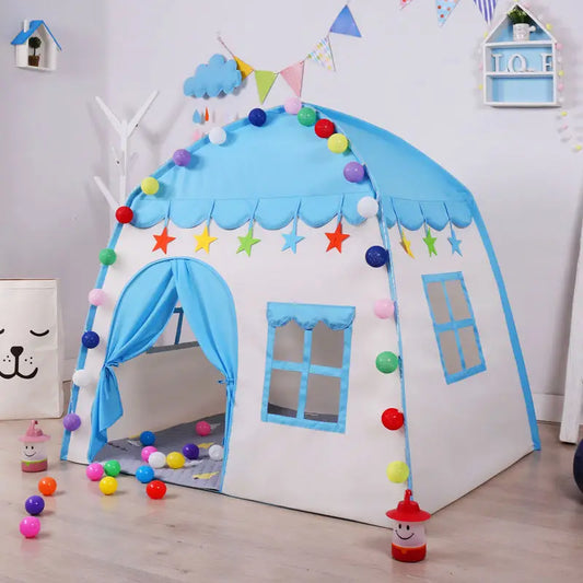 Children's Tent Indoor Outdoor Games Garden Tipi Princess Castle Folding Cubby Toys Tents Enfant Room House Teepee Playhouse