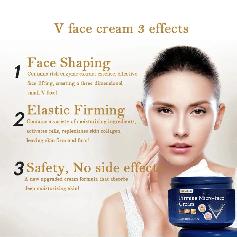 Face Lift Cream 30g Double Chin Face Fat Burning cream V Shape Removal Masseter Face Tightening and Firming Cream