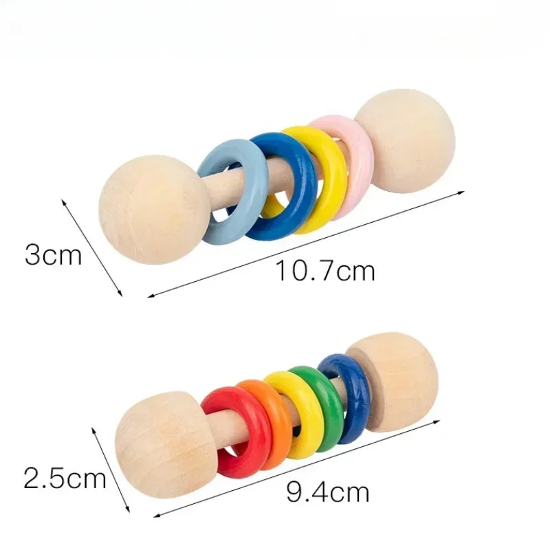 Infant Montessori Wooden Music Toys Xylophone Rattle Sand Hammer Musical Instrument Toys Preschool Early Learning Toys Baby Gift