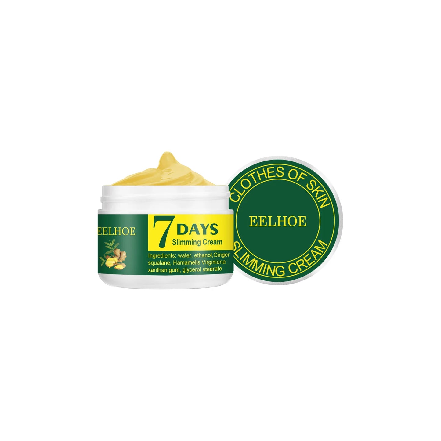 EELHOE 7 Day Ginger Slimming Cream Firming Body Thigh Belly Skin Anti Cellulite Strengthening Nourishing Slimming Massage Cream