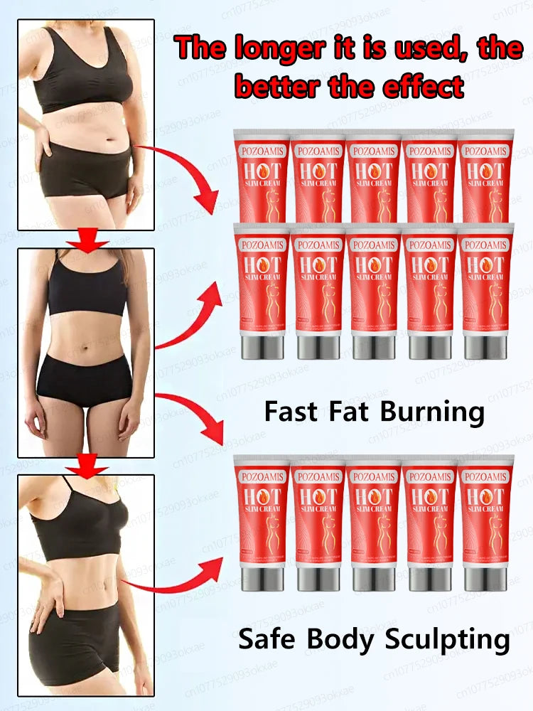 Unisex quick weight loss cream effectively burns fat, slims belly and legs in 7 days, and returns to 20 years old