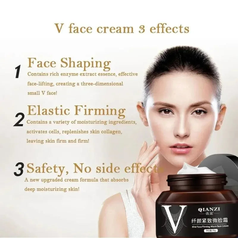 V Face Slimming Cream Enzyme Massage Cream Firm Face Lift To Remove Masseter Double Chin To Lighten Neck Line Fat Burning Cream