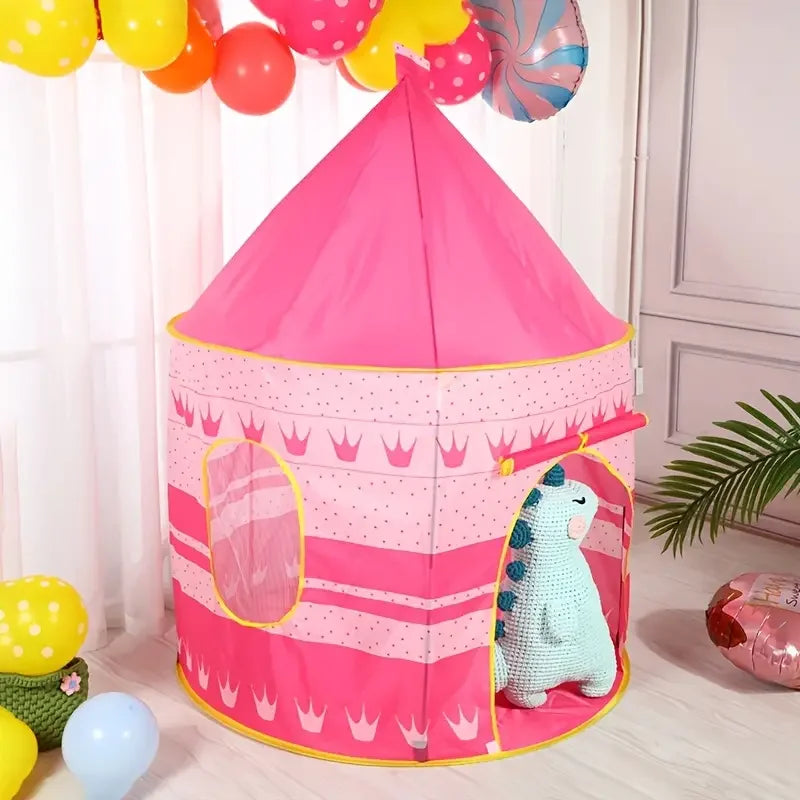 Night Sky Design Children's Play House Tent, Cute Castle for Little Boy's and Girls