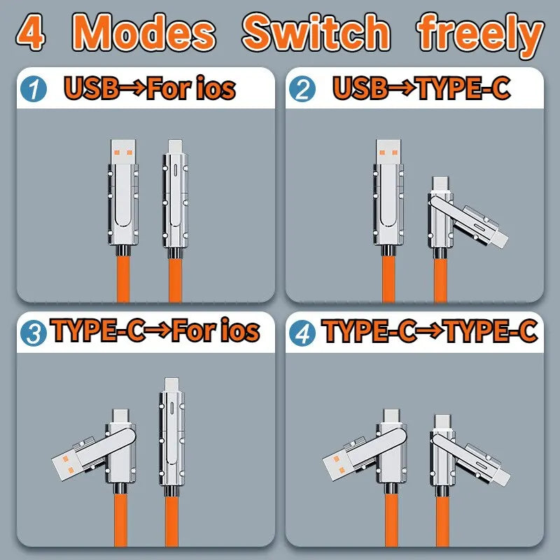 Type C To Typec Cable 2-In-2 66W Pd Fast Charging Usb C To Usb C To iPhone Suitable for iPhone iPad Huawei Xiaomi Samsung Redmi