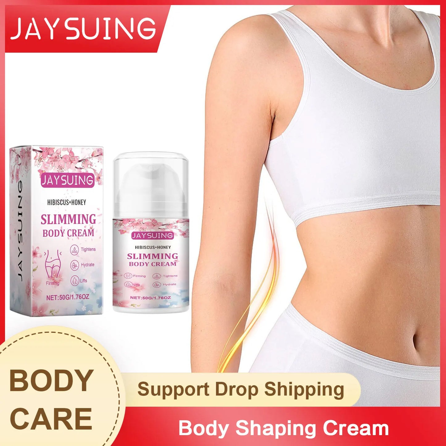 Body Shaping Cream Anti Cellulite Waist F-at Burning Leg Body Abdomen W-eight Loss Belly Firming Tightening S-limming Hot Cream