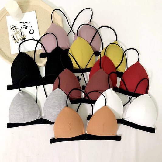 Women Bra Solid Lingerie Wireless French Bralette Seamless Underwear Brassiere Push Up Sexy Invisiable Beautiful Back Bra