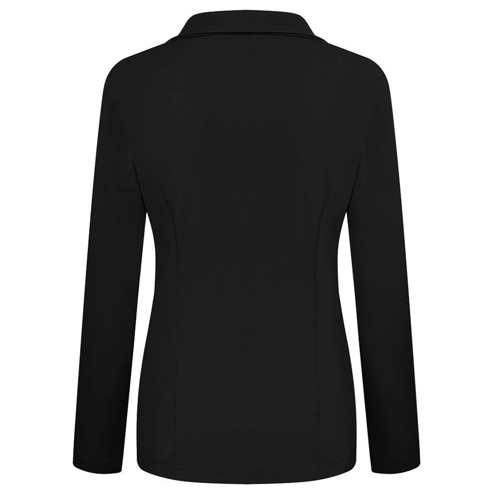 Stylish women's sports coat, long sleeved slim office sports casual top