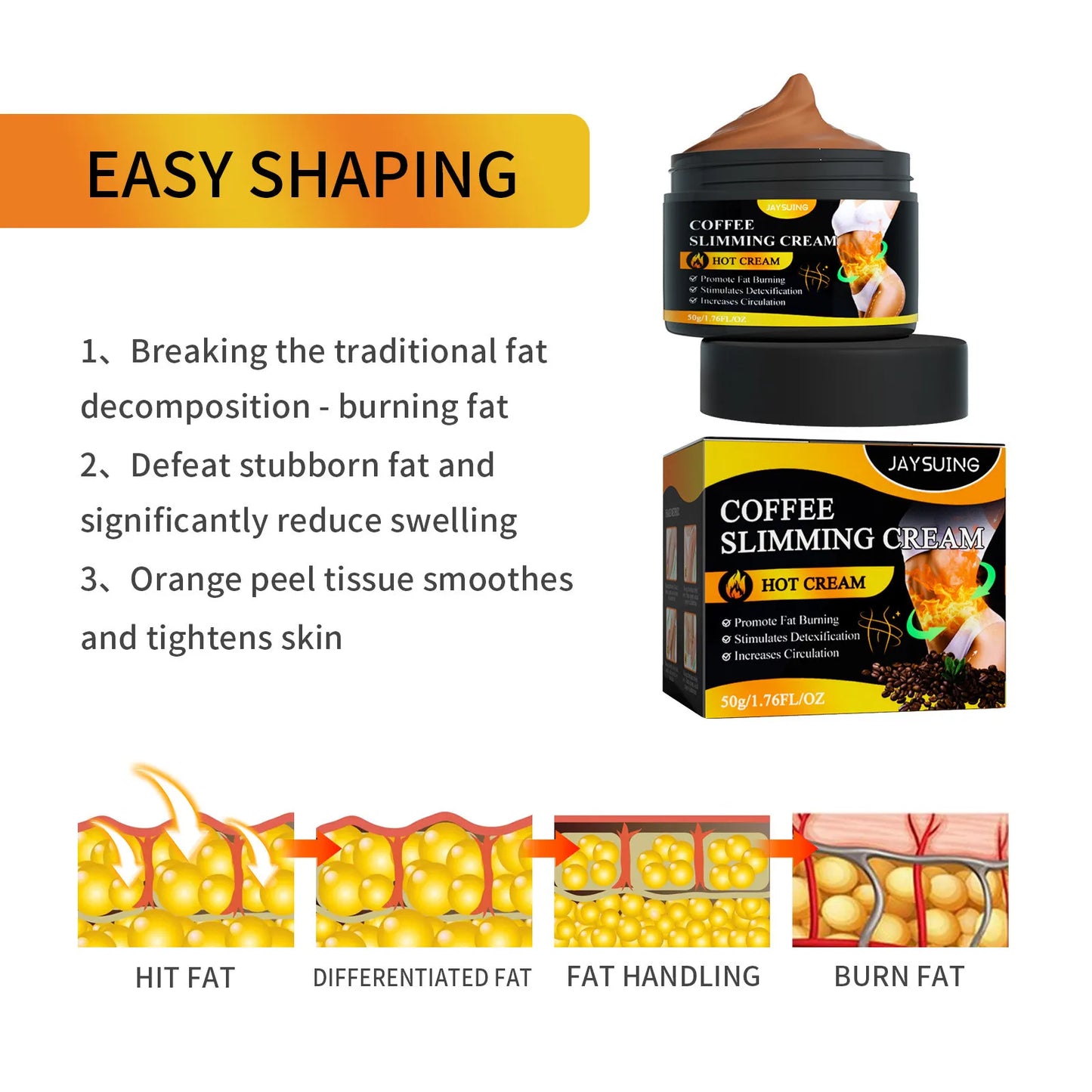 Fat Burning Cream Powerful Weight Loss Remove Belly Thigh Body Fat Anti Cellulite Firming Lifting Massage Waist Slimming Hot Gel