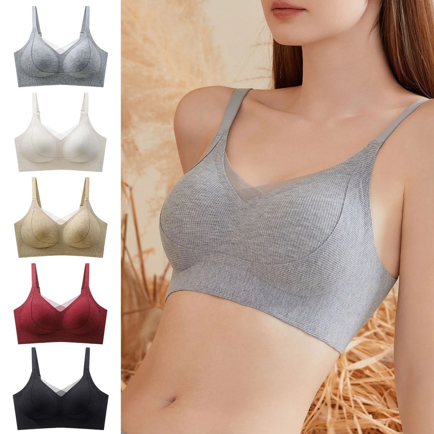 Women Seamless Breathable Padded Push Up Bra Ladies Soft Wire Free Adjustable Straps Bras Brasieres mujer Underwear