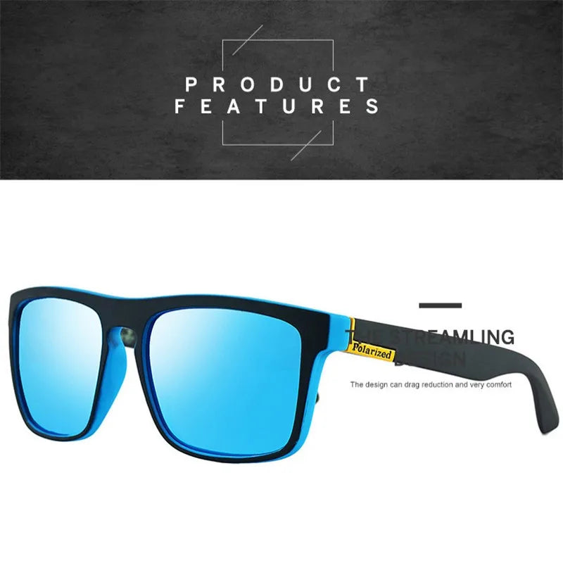 Fashion Square Vintage Polarized Sunglasses Men Women Retro Driving Fishing Outdoor Summer Protection Sun Glasses UV400 Eyewear