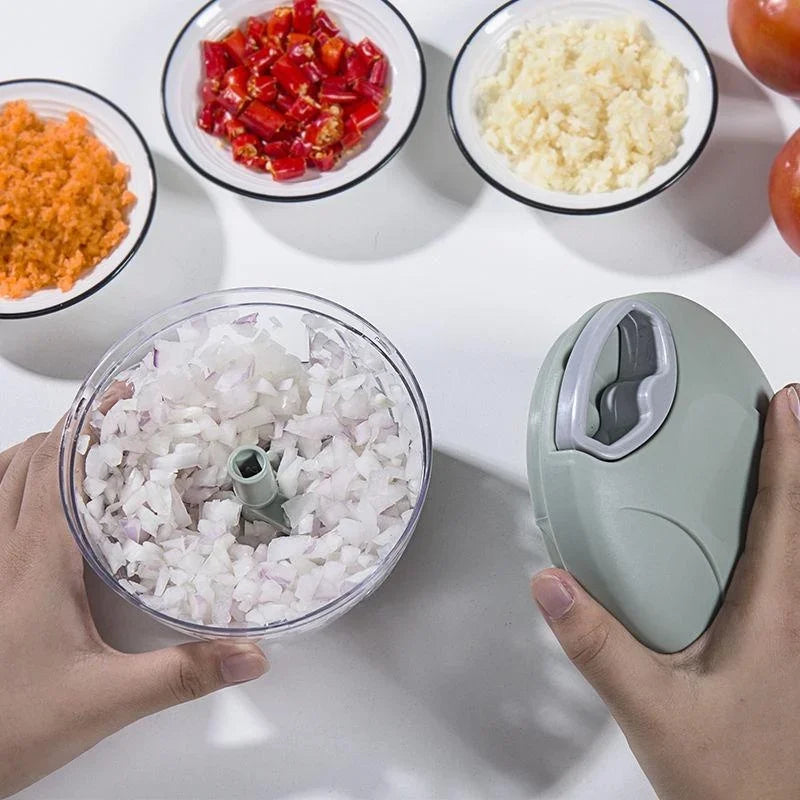 Vegetable Cutter Multifunctional Manual Meat Grinder Rotary Garlic Cutter Vegetable shredder Kitchen Cooking Accessories