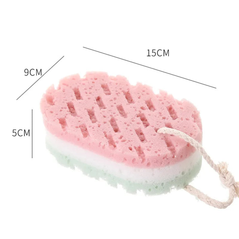 Thickened Soft Bath Sponge Brush Body Scrub Bast Wisp Massage Brush Body Washcloth Skin Scrubber Relax Exfoliating Sponge Brush