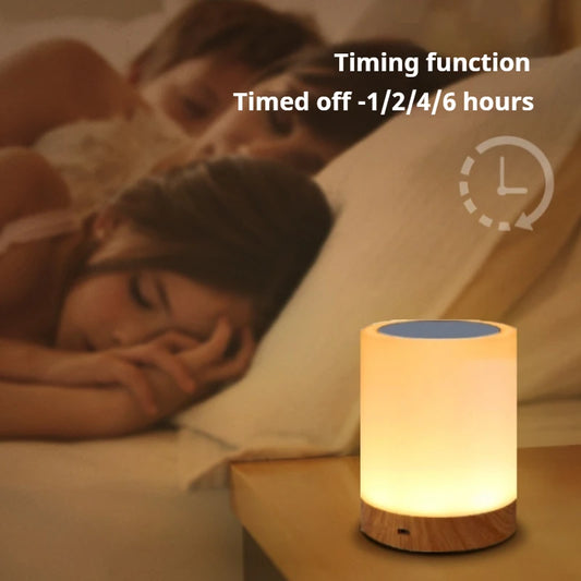 Smart Touch Bedside Table Lamp RGB USB Rechargeable Night Light Desk Lamp Bedroom Decoration Kids Gift Dining Table Light