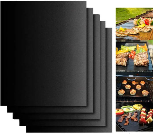 UNTIOR Non-stick BBQ Grill Mat Baking Mat Barbecue Tools Cooking Grilling Sheet Heat Resistance Easily Cleaned Kitchen BBQ Tool