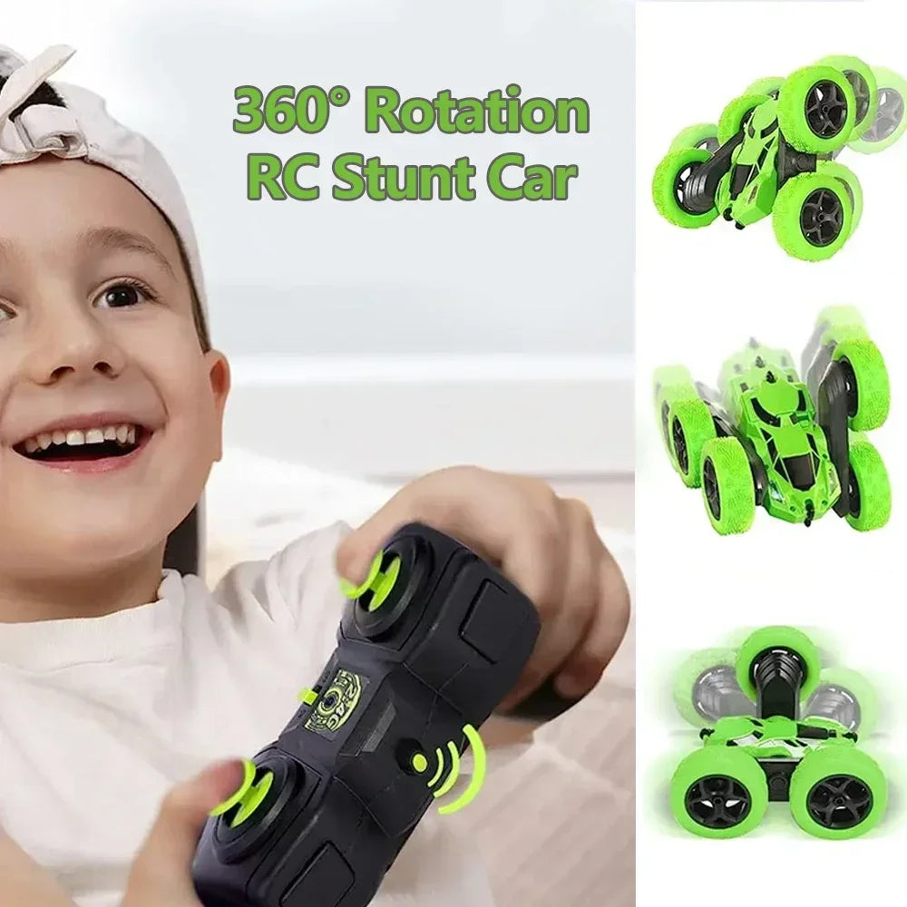 Rc Stunt Car Kids Double Sided Flip Remote Control Cars 2.4G High Speed 360° Rotation Drift Auto Toys Gifts for Boy Girl