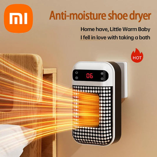 Xiaomi Wall Outlet Heater Plug-in Portable Household Electric Warmer Small Bathroom Heating Fans Home Heater with Remote Control