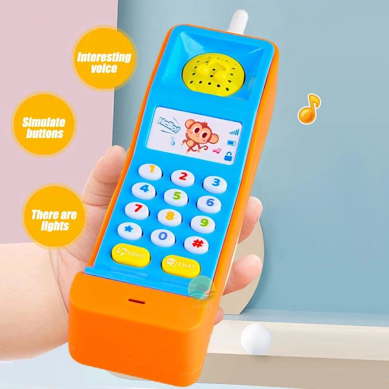 Baby Phone Toys Children's Musical Electronic Mobile Phone With Sound Light Game Educational Kids 18 Months Brithday Gifts