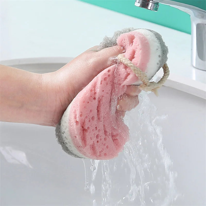 Thickened Soft Bath Sponge Brush Body Scrub Bast Wisp Massage Brush Body Washcloth Skin Scrubber Relax Exfoliating Sponge Brush