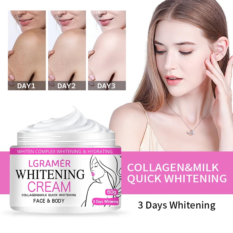 Whitening Cream Body Armpit Leg Knee Elbow Remove Dark Spot Skin Firm Brighten Moisturiz Facial Care Health Beauty Skin Care