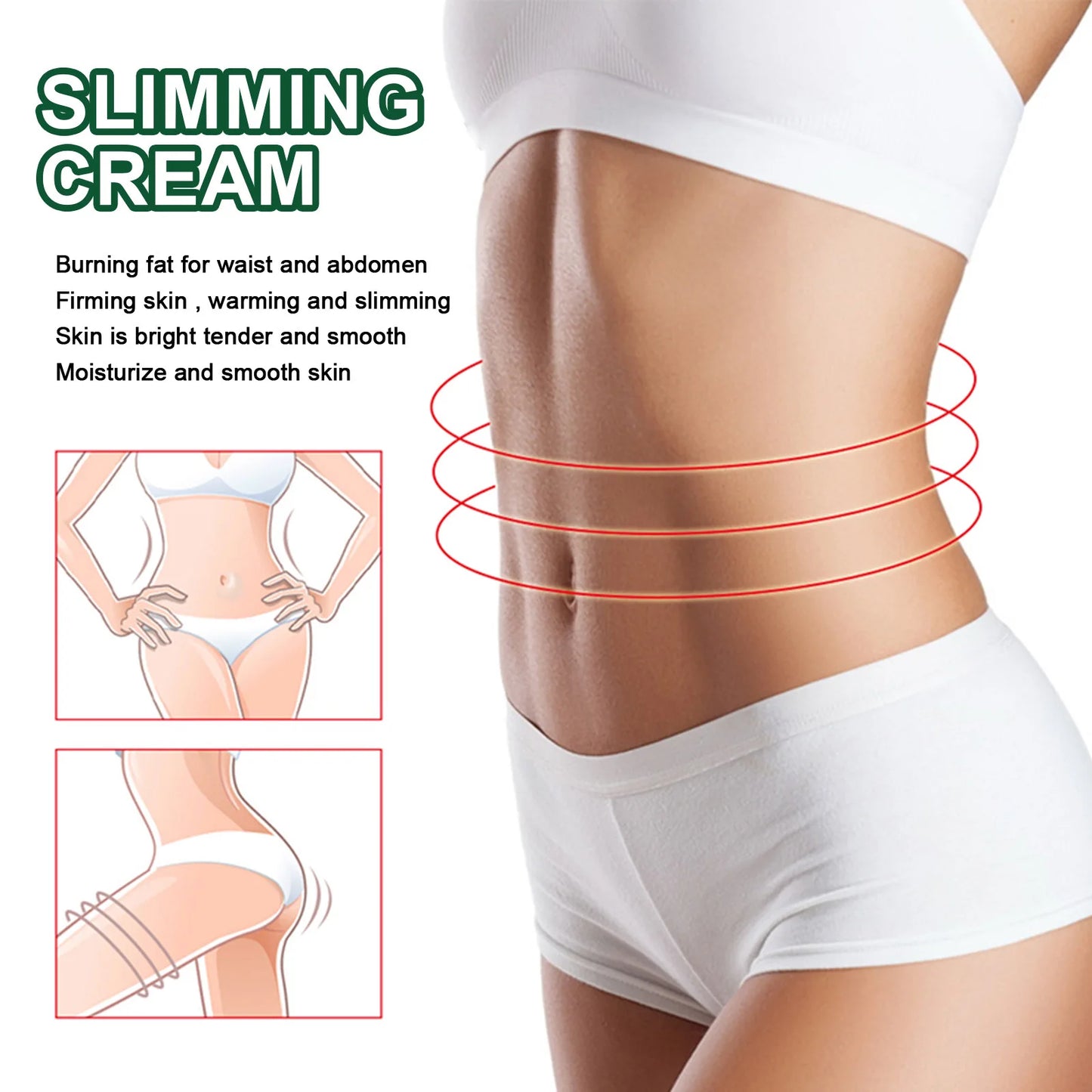 EELHOE 7 Day Ginger Slimming Cream Firming Body Thigh Belly Skin Anti Cellulite Strengthening Nourishing Slimming Massage Cream