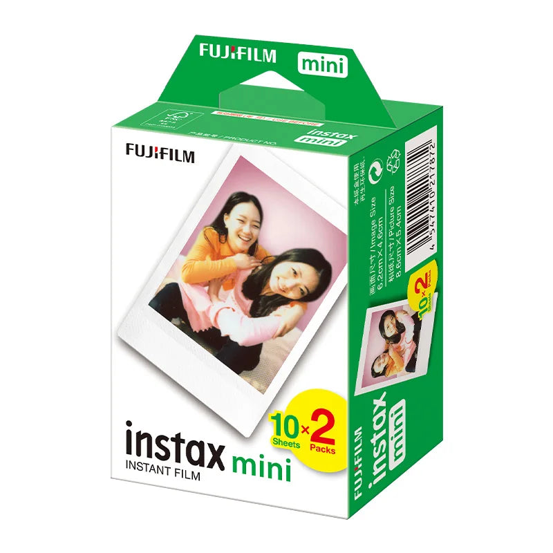 10/20 sheets Fujifilm Instax Mini White Edge Films Photo Paper Films For Fujifilm Instant Mini 11 9 8 25 50s Fuji camera Paper