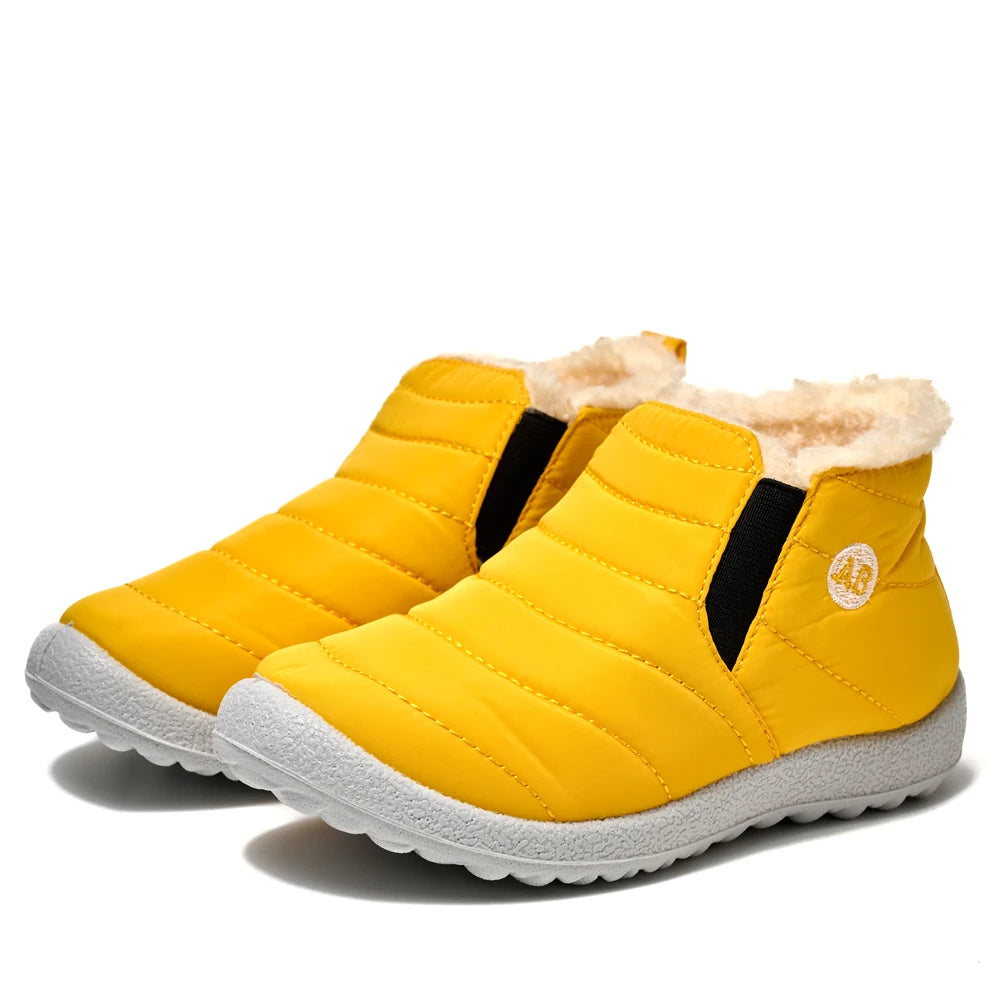 Winter Children's Boots Plush Non-Slip Cotton Shoes Waterproof Cute Children's Shoes Warm Fur Children Snow Boots