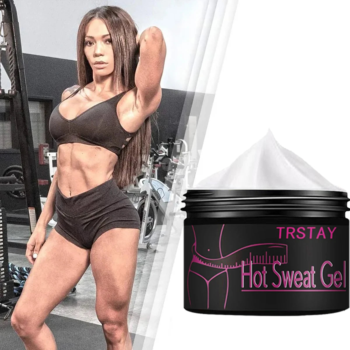 Anti Cellulite Sweat Fat Burning Gel Natural Weight Loss Cream Workout Enhancer For Shaping Waist Abdomen and Buttocks Slimming