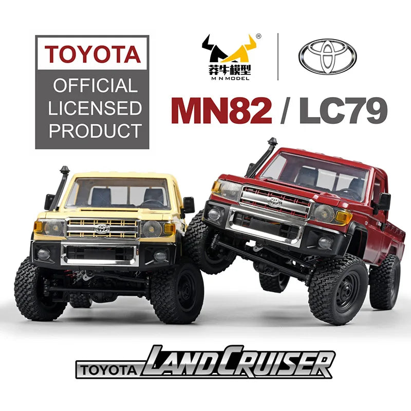 1:12 Rc Car Mn82 Model Retro Full-scale Simulation Lc79 RTR 2.4G 4WD 280 Motor Remote Control Pickup Truck Toys for Kids Gifts